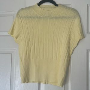 House of Harlow pale yellow blouse